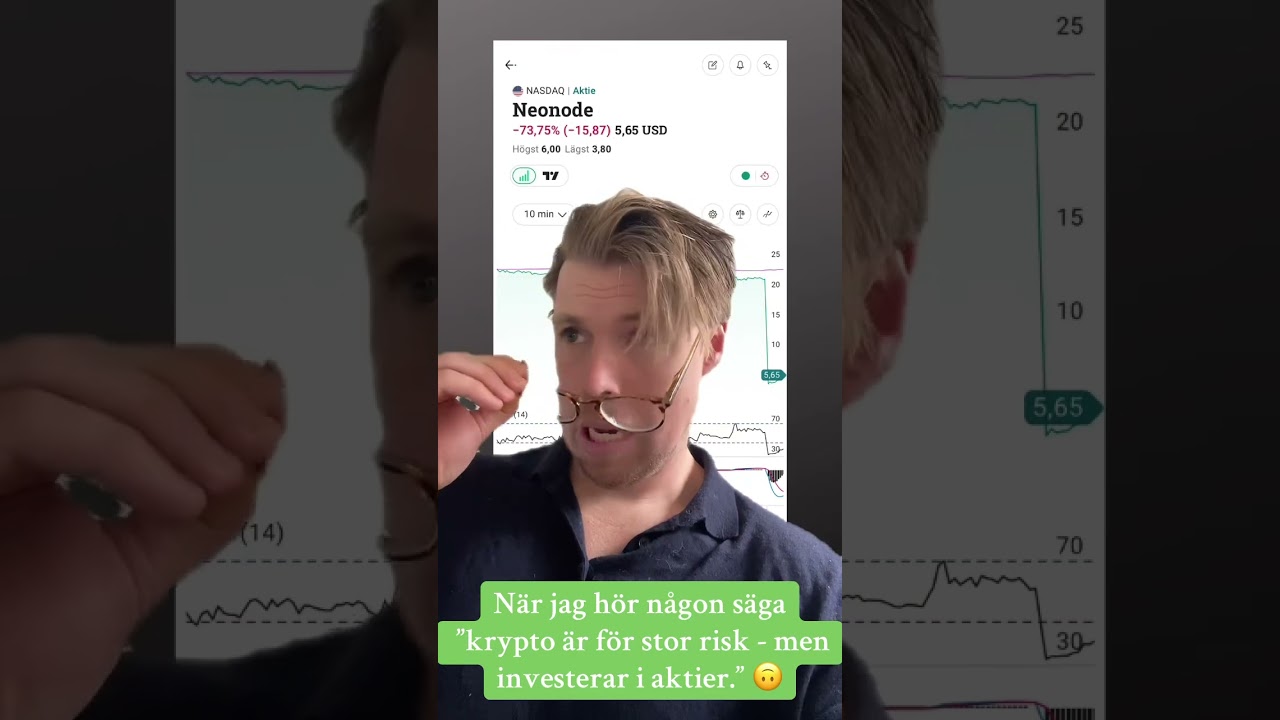 Krypto är farligt - köp aktier vettja! 🫣🙃 