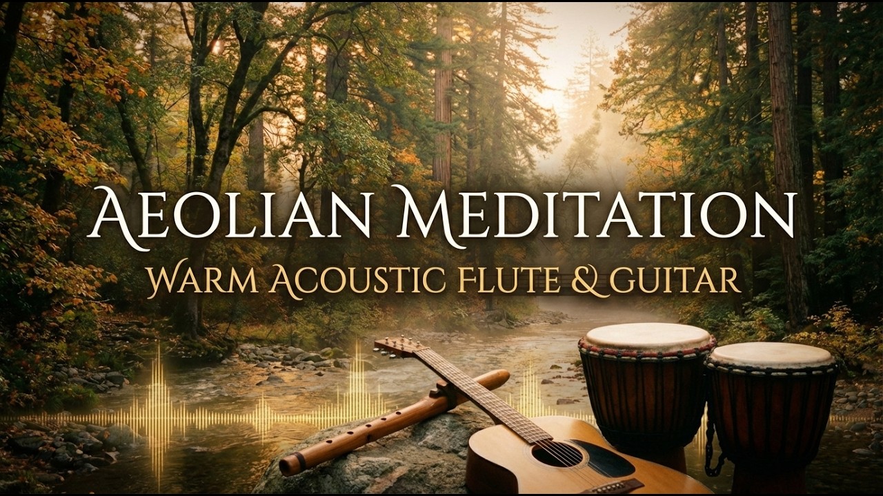 Healing Wooden Flute & Acoustic Guitar | Meditative Aeolian Melody for Deep Reflection