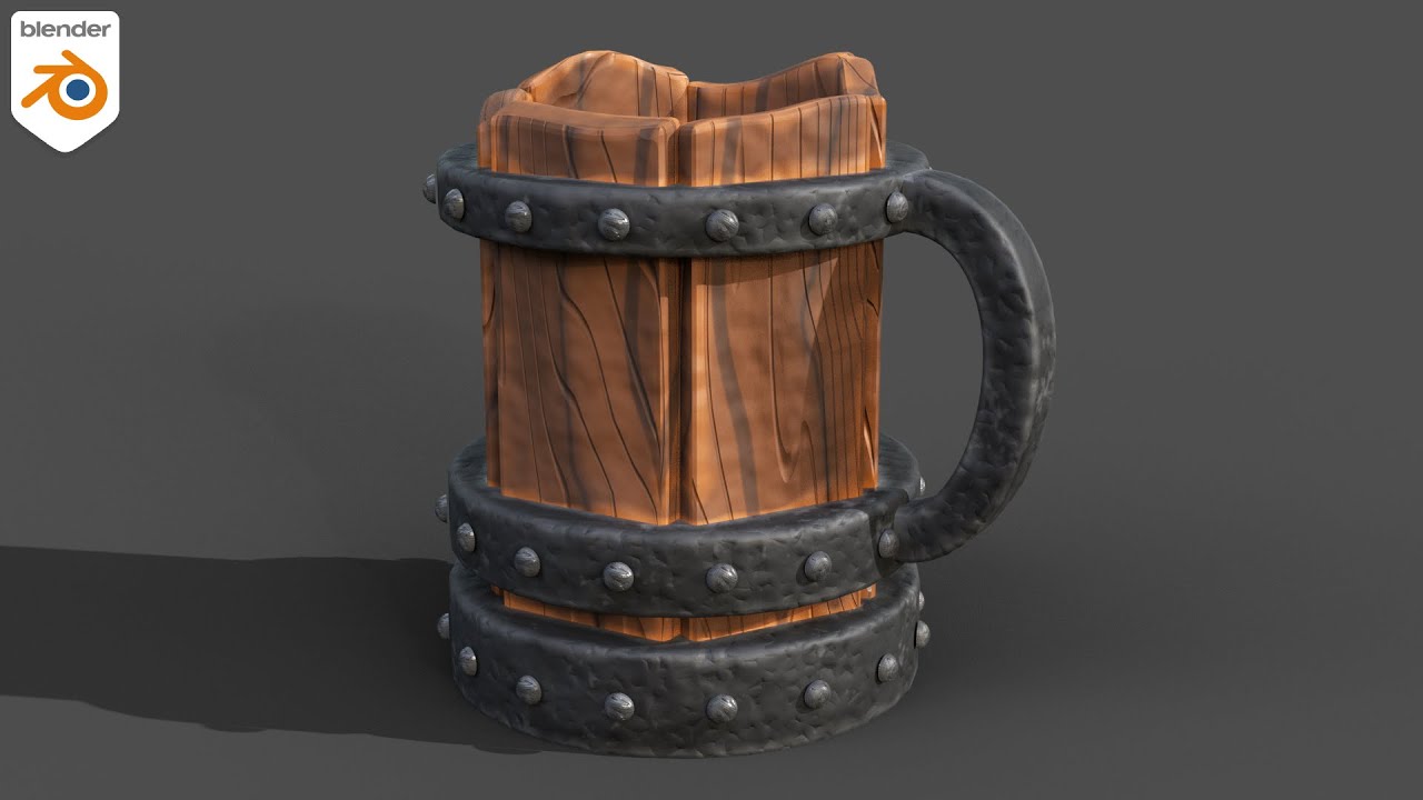 Beer Mug 🍺with Blender Geometry Nodes | Timelapse
