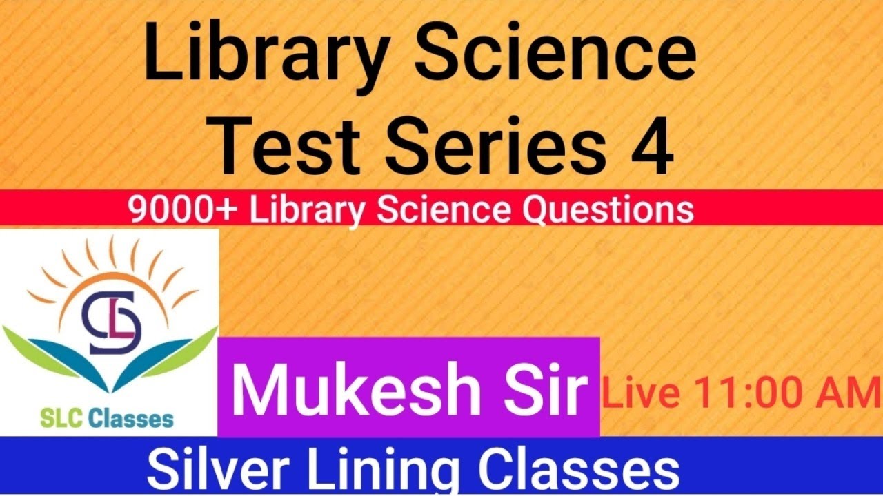 #4  Library Science Test Series #Mukesh_sir_Library_Classes
