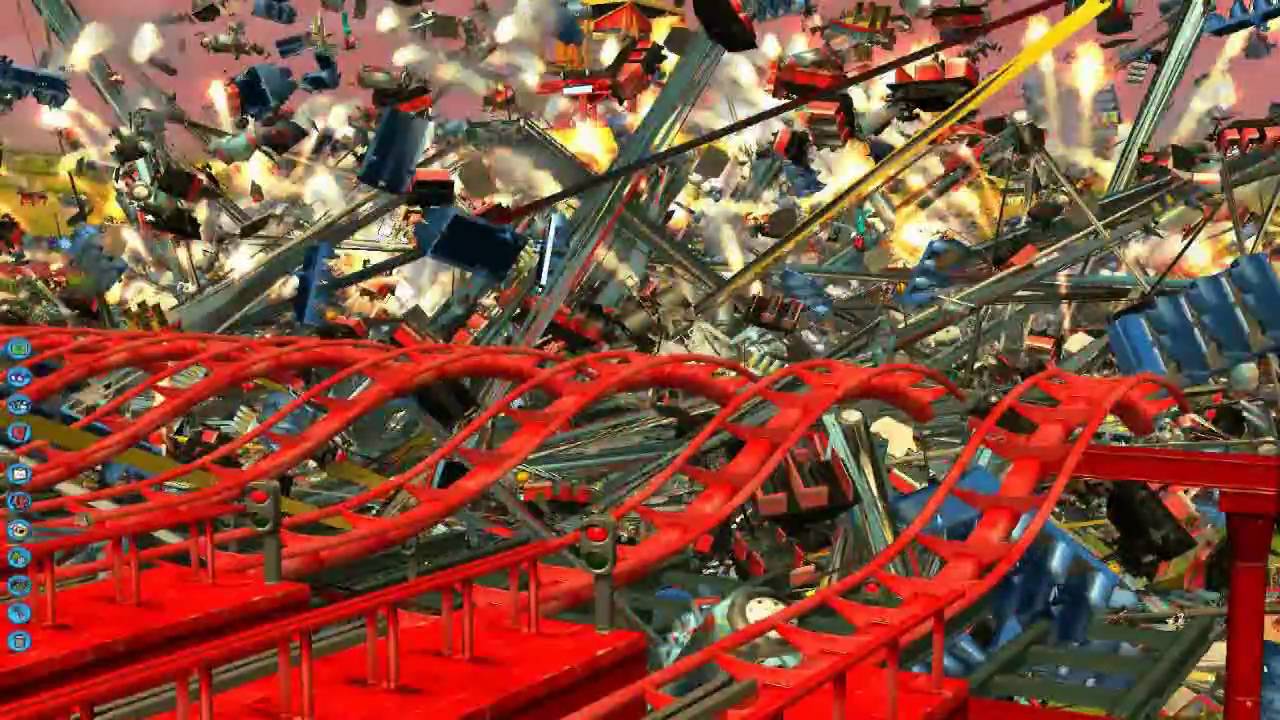 RCT3 - Largest, Most Gigantic Crash Ever Made on Youtube!!! HD