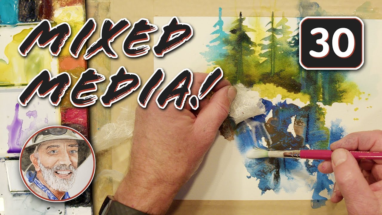 Watercolor Collage & Mixed Media — Playful Techniques for Creative Exploration