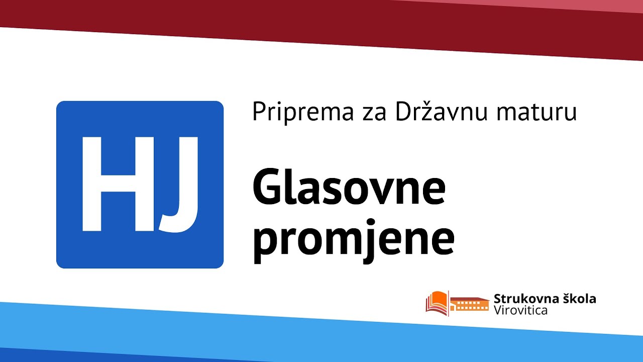 Glasovne promjene - školske pripreme za državnu maturu iz Hrvatskoga jezika