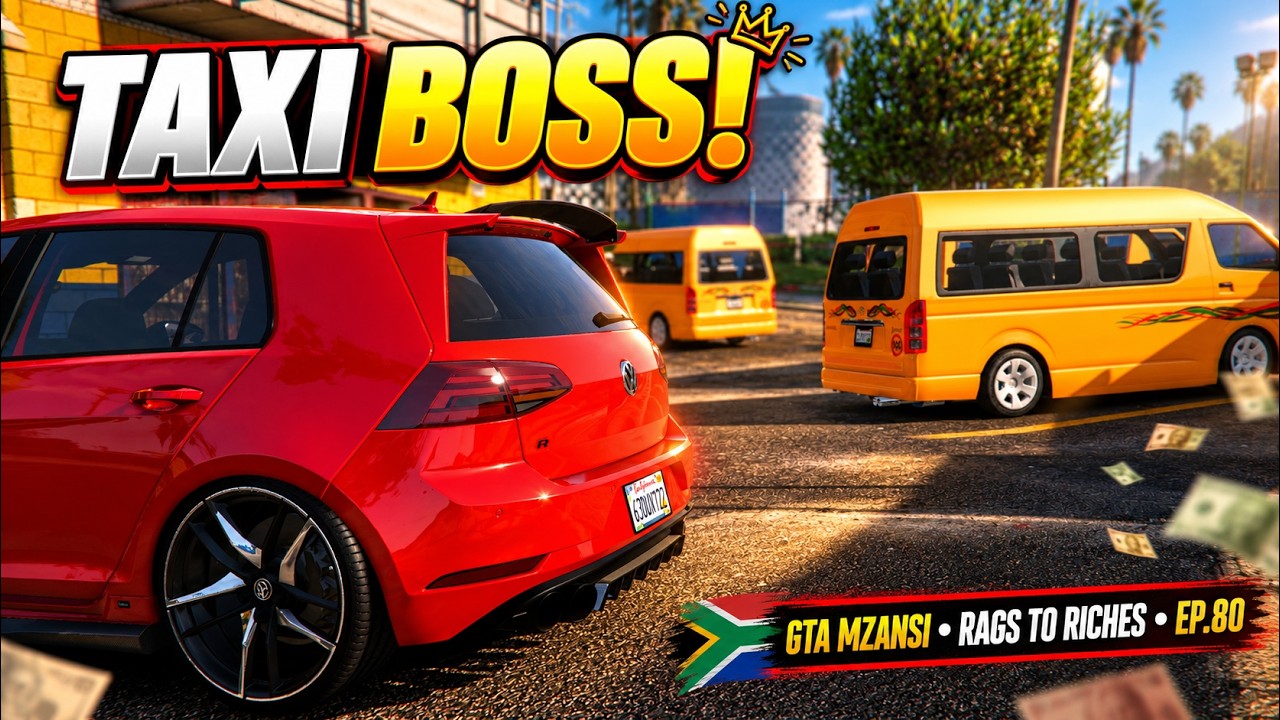 Становлюсь главным таксистом в Мзанси! 🚕👑 | Из грязи в князи | GTA Mzansi &mdash; Эп. 80