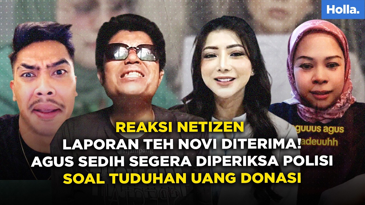 Reaksi Netizen Laporan Teh Novi Diterima! Agus Sedih Segera Diperiksa Polisi Soal Tuduhan Uang Donas
