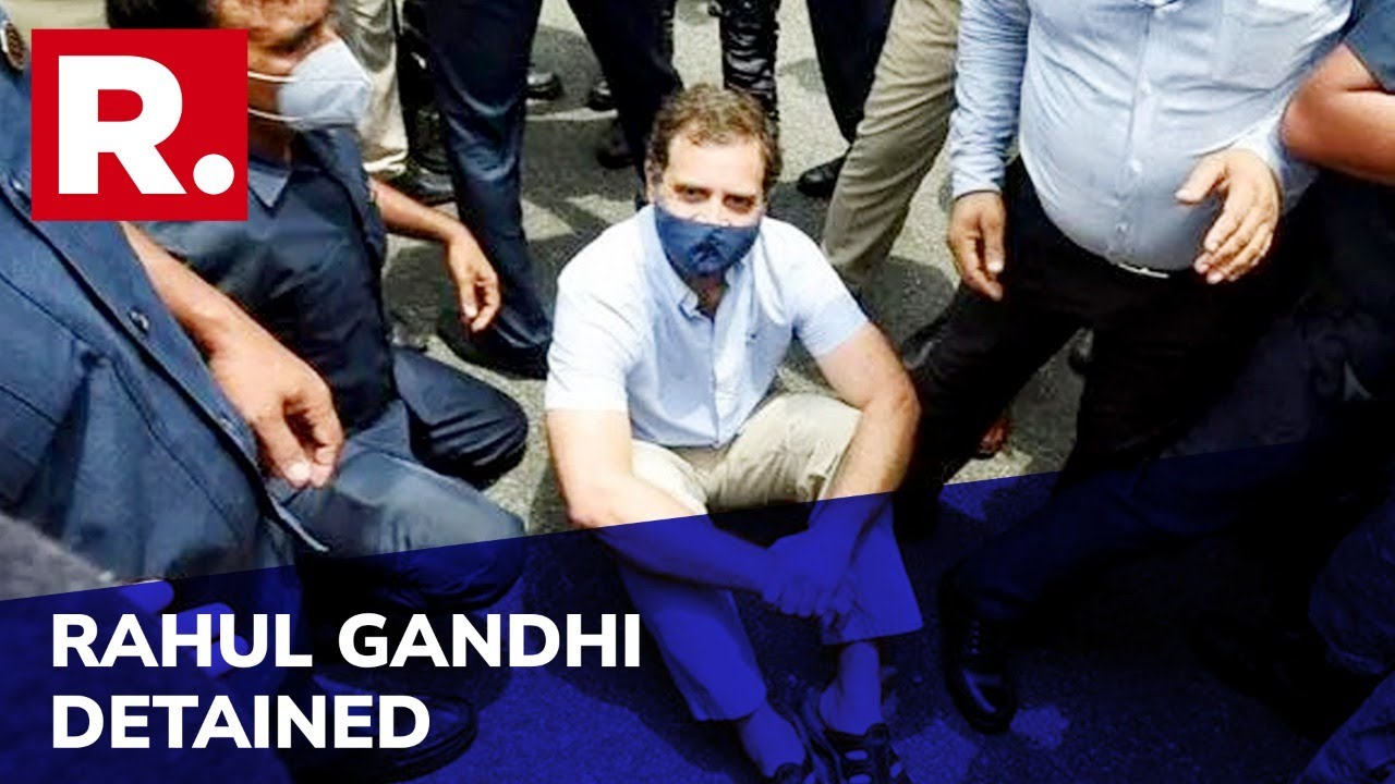 Rahul Gandhi Detained Over Violating Section 144, Protesting ED Grilling Of Sonia Gandhi
