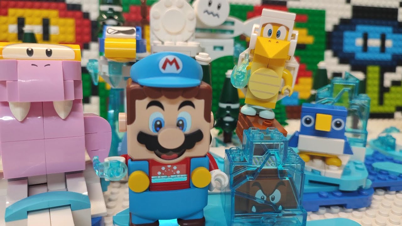 Mario Luigi and Peach new ICE Power UP Winter Madness!