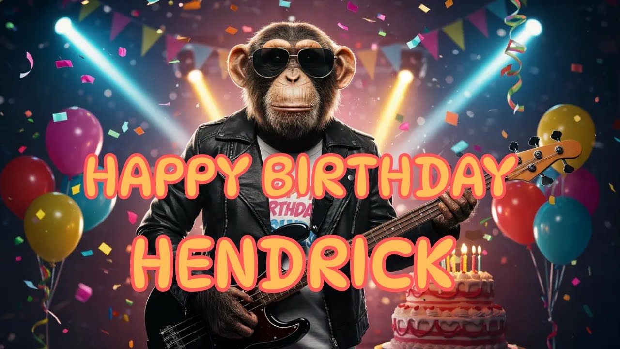 HENDRICK Happy Birthday Song - Happy Birthday to Hendrick