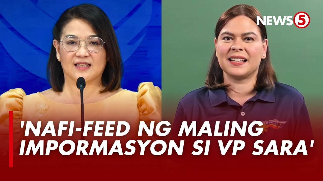 VP Sara, biktima ng maling impormasyon ng ilang reporter — Palasyo