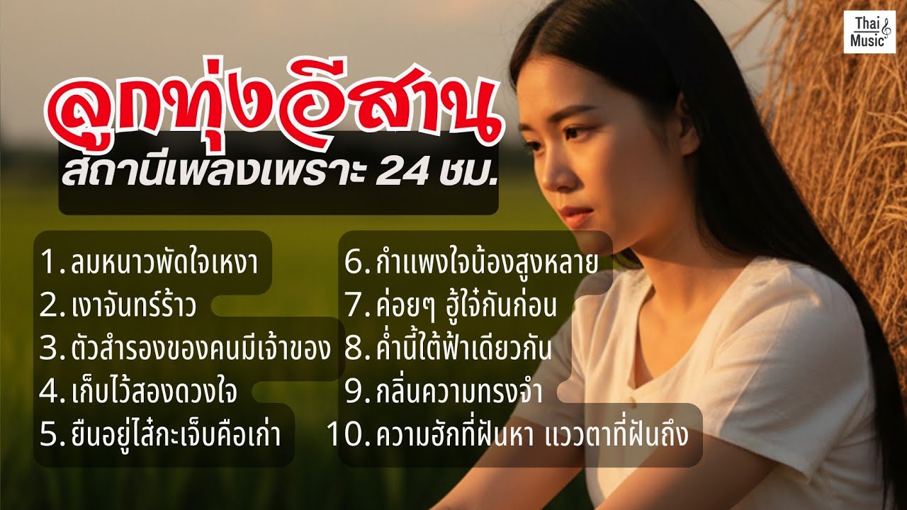 รวมเพลงลูกทุ่งอีสานเศร้า ฟังยาวๆ | คนเหงา คนเจ็บ คนยังจำ