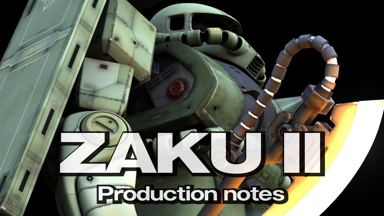 3DCGでガンダムワールド『ザクⅡ 制作記』【GUNDAM CG FACTORY】