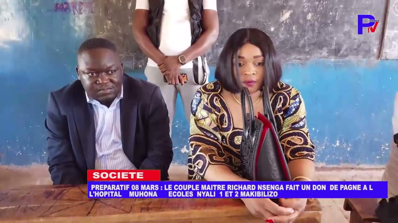 HAUT KATANGA VILLE DE KASUMBALESA : Préparatif 8 Mars maître Richard Nsenga fait un don des pagnes 