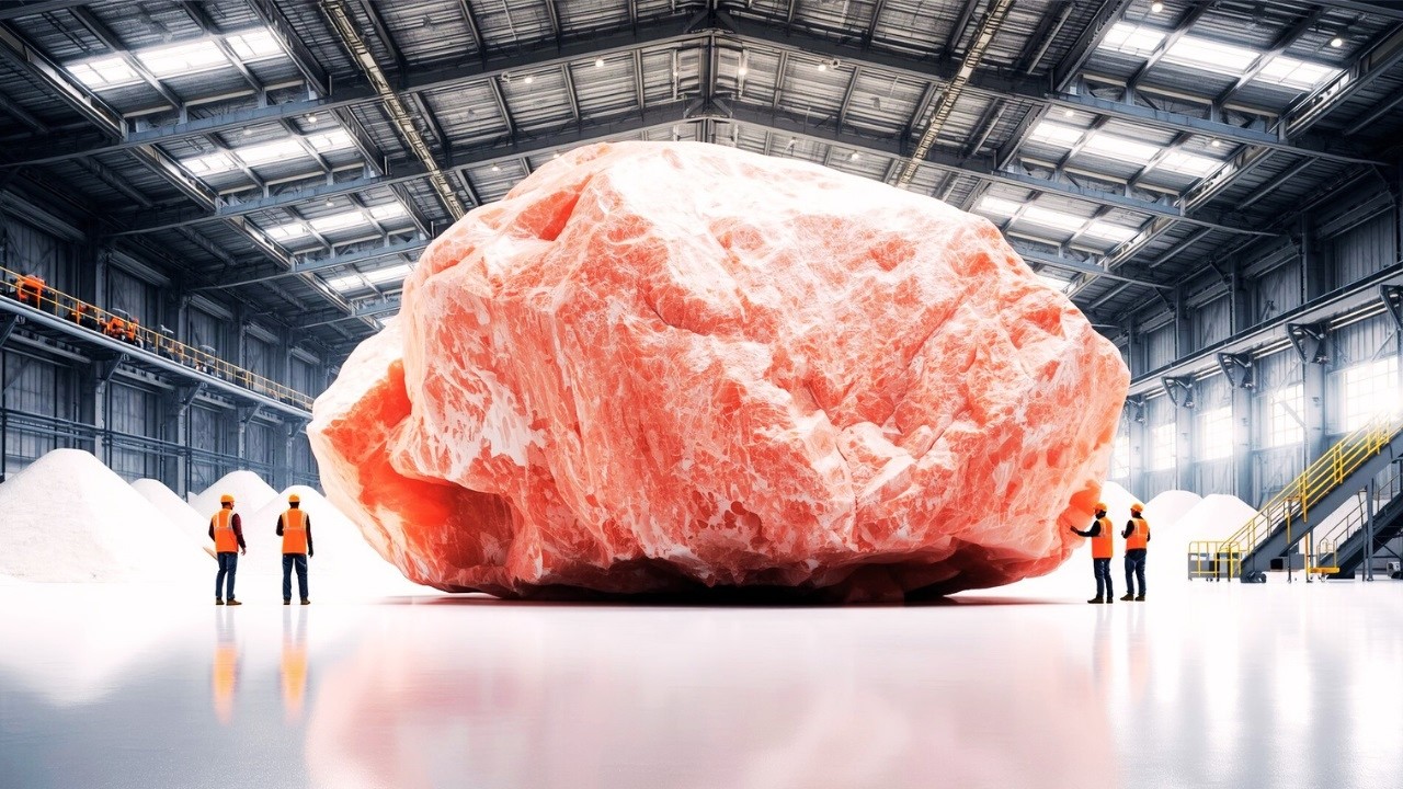 How Pakistanis Mine and Process Himalayan Pink Salt  | Himalayan Pink Salt Production in Factory