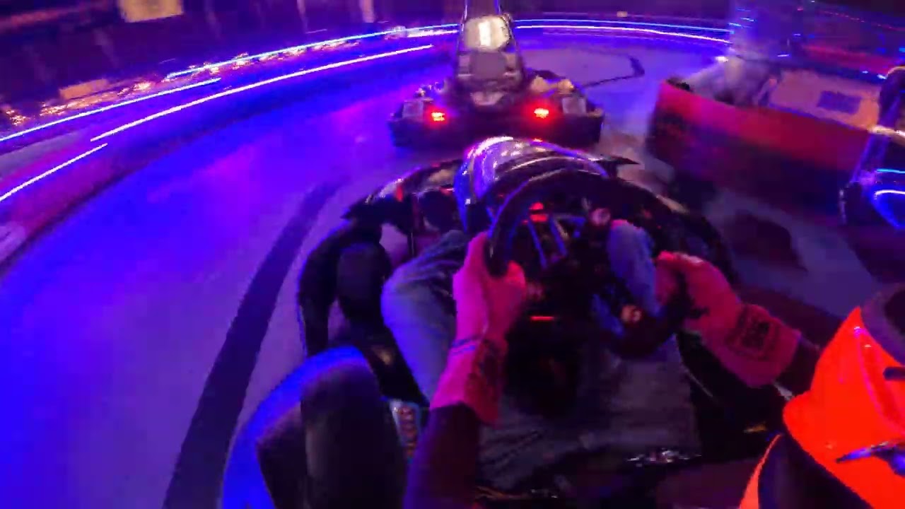 Indoor karting at Mall of America.