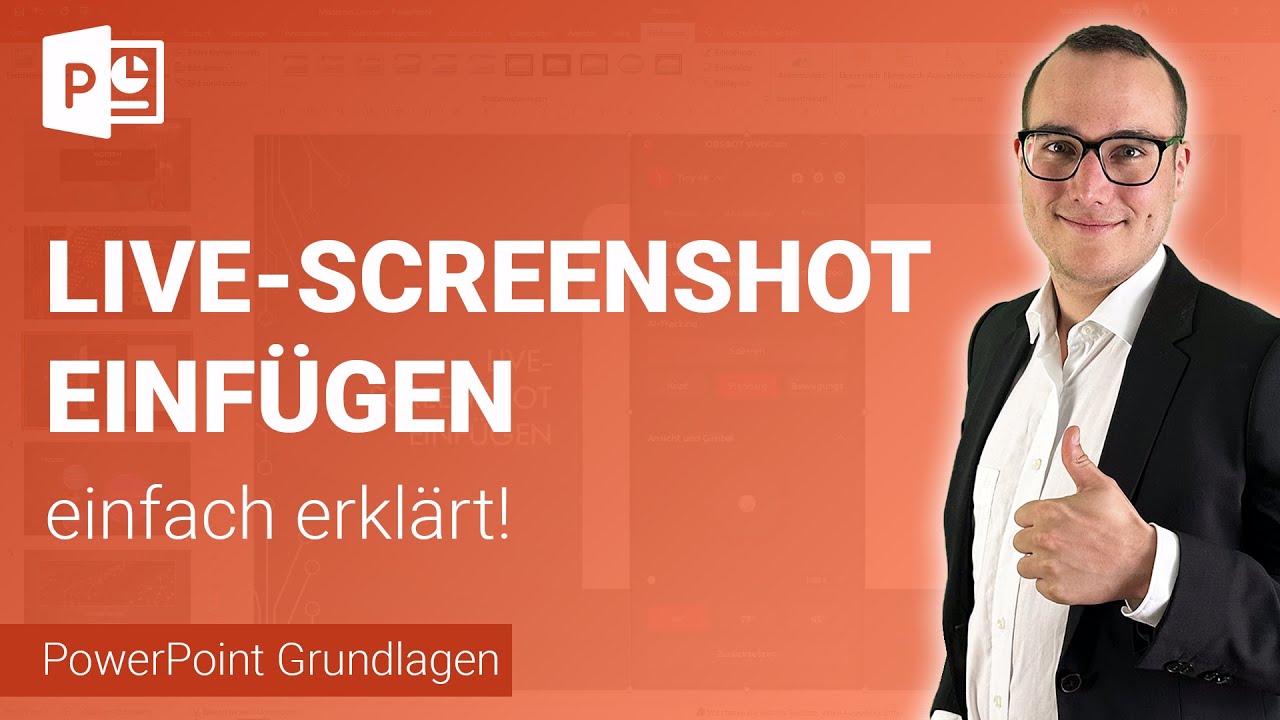 LIVE-SCREENSHOT einfügen einfach erklärt | Lerne Microsoft PowerPoint ✅