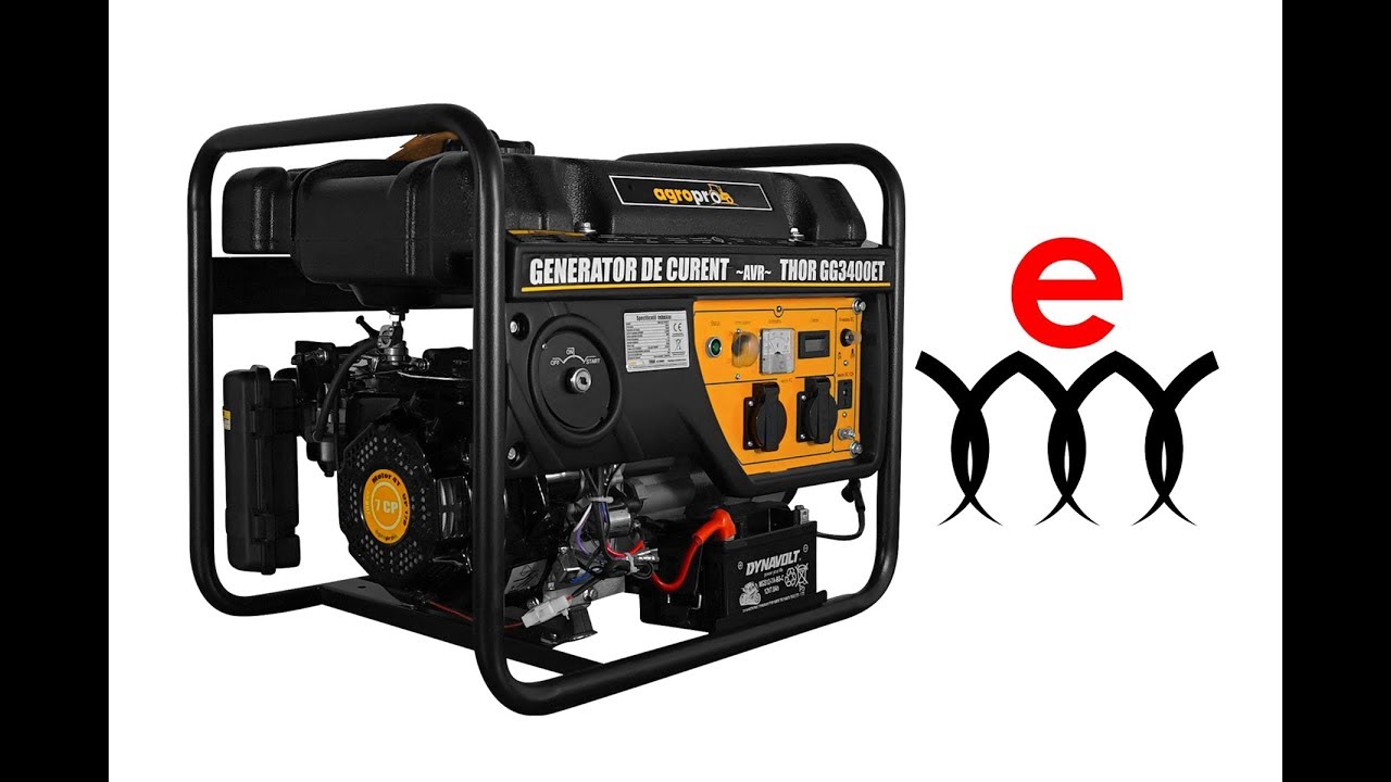 Generator de curent profesional, AgroPro THOR GG 3400ET, 3 KVA, Pornire din telecomanda