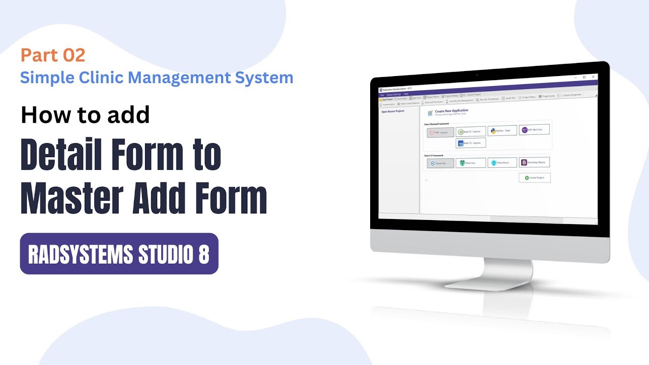 How to add Detail Add Form to Master Add Form | No Code App Development