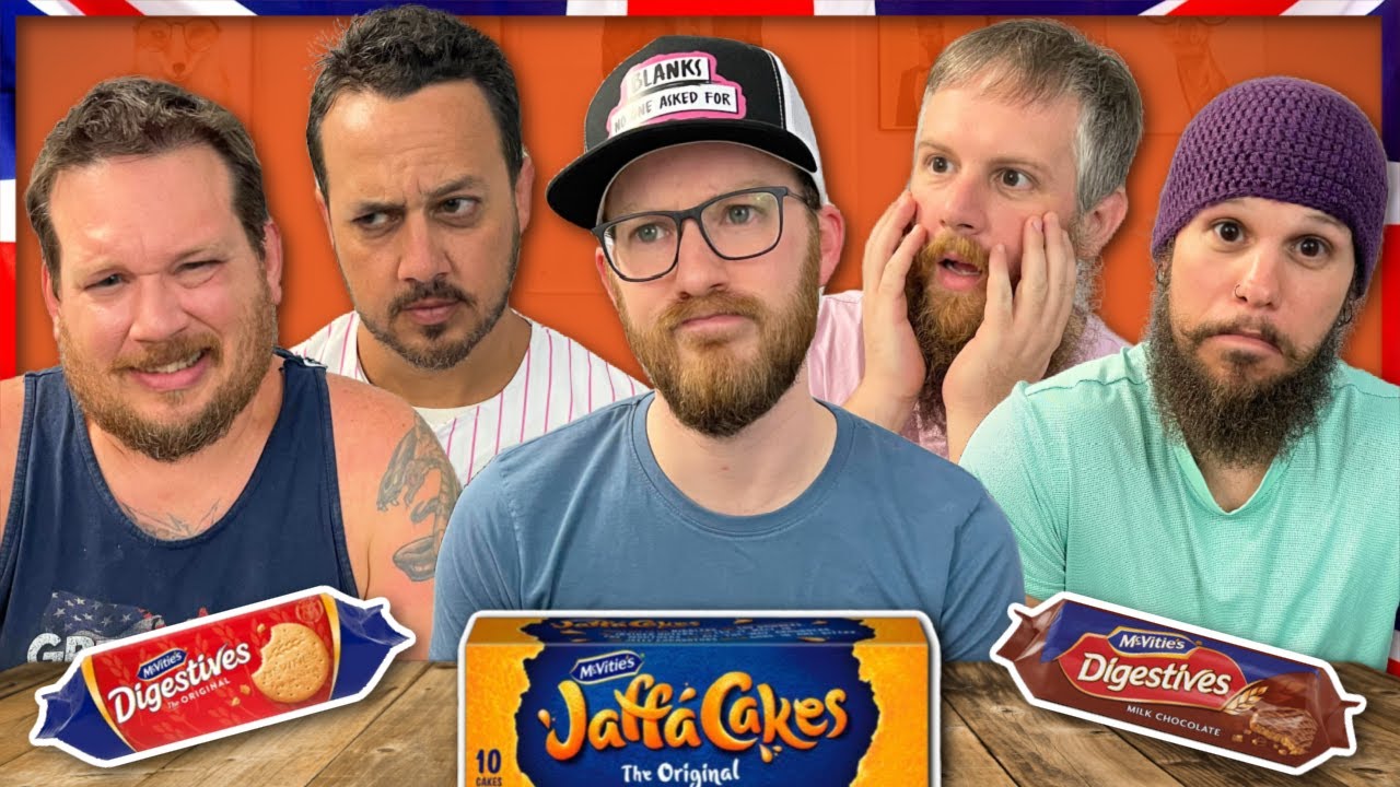 Americans Try BRITISH Biscuits & Cakes FIRST TIME EVER!!