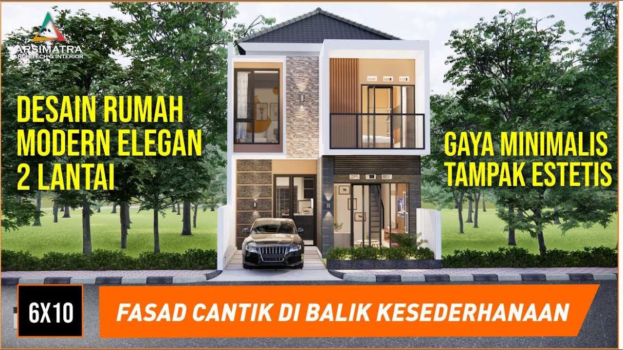 Bikin Tetangga Melongo Melihat Ini! Desain Rumah Modern 6x10 Dengan Interior Menawan