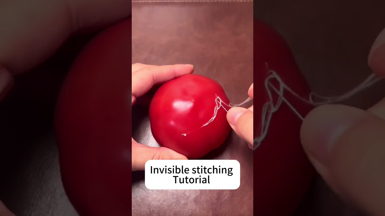 Invisible stitching tutorial