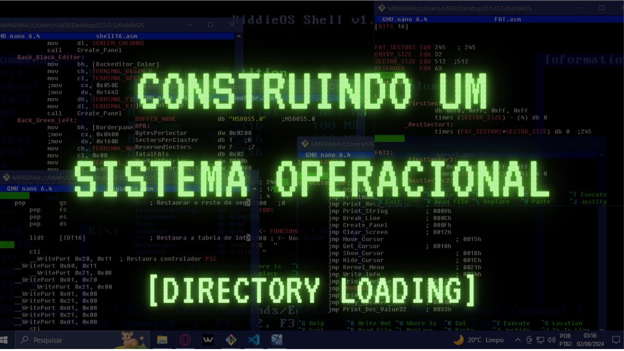Construindo um O.S - #079 - Shell: Carregamento de Diretórios | CLI #DSOS #cmd #terminal