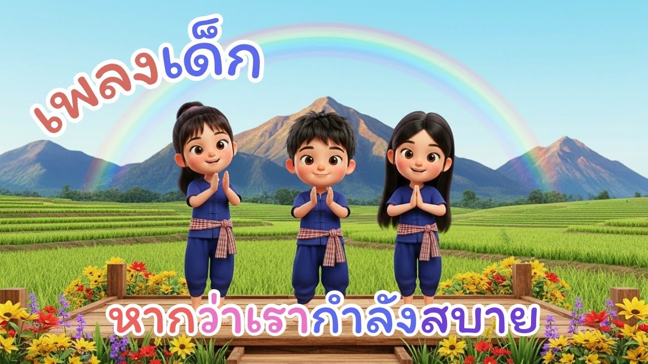 เพลง หากว่าเรากำลังสบาย จงปรบมือพลัน | เพลงเด็กเต้น 3D สไตล์ไทย | หนูมาลี Melody
