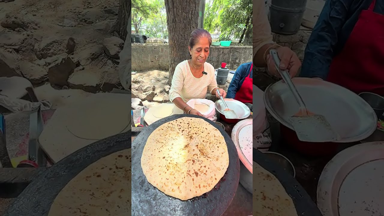 आंटी जी का बाहुबली पराठा मात्र 40/- रुपये में ❤️😍😱 #streetfood
