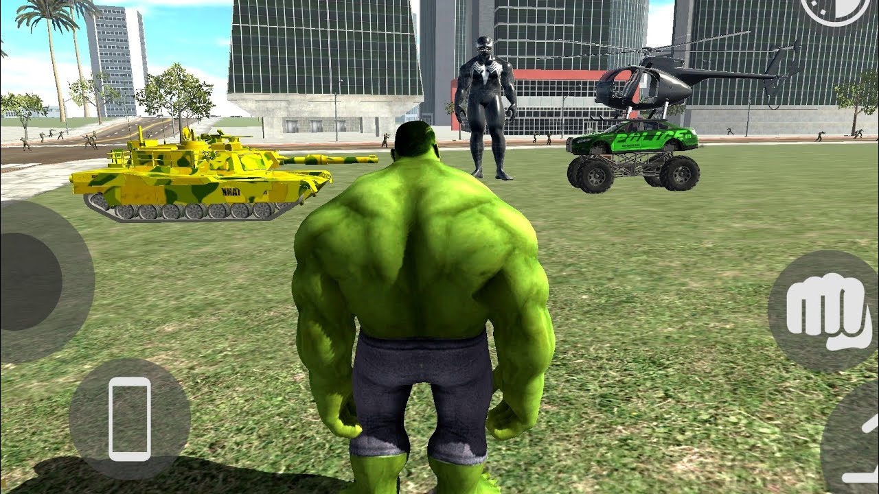 Venom attacks The hulk || Indian bike driving 3d game 