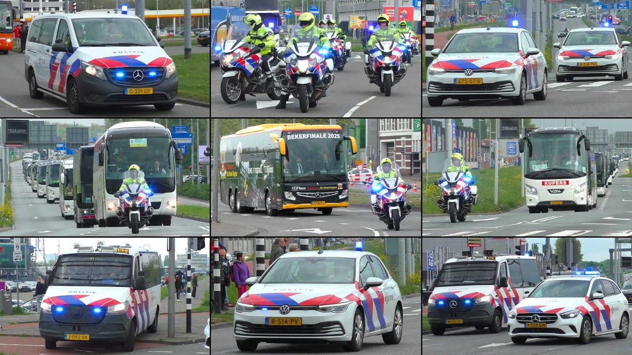 🏆 BEKERFINALE 2025 - Grote Politie-inzet tijdens voetbalwedstrijd in de Kuip | AZ - Go Ahead Eagles!