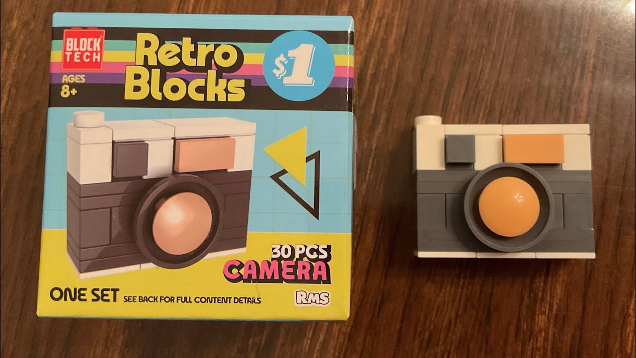 Let&rsquo;s Build Block Tech Retro Blocks Camera | LEGO compatible building blocks from Five Below