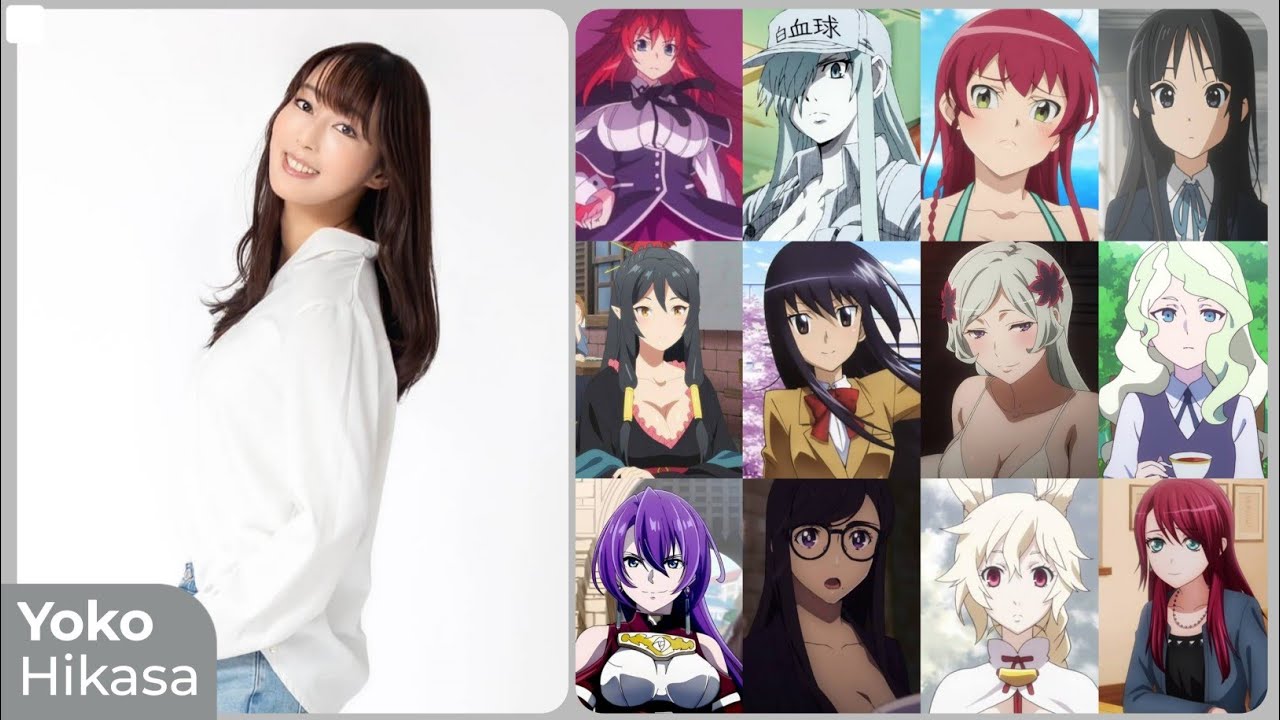 Yoko Hikasa [日笠 陽子] Top Same Voice Characters Roles