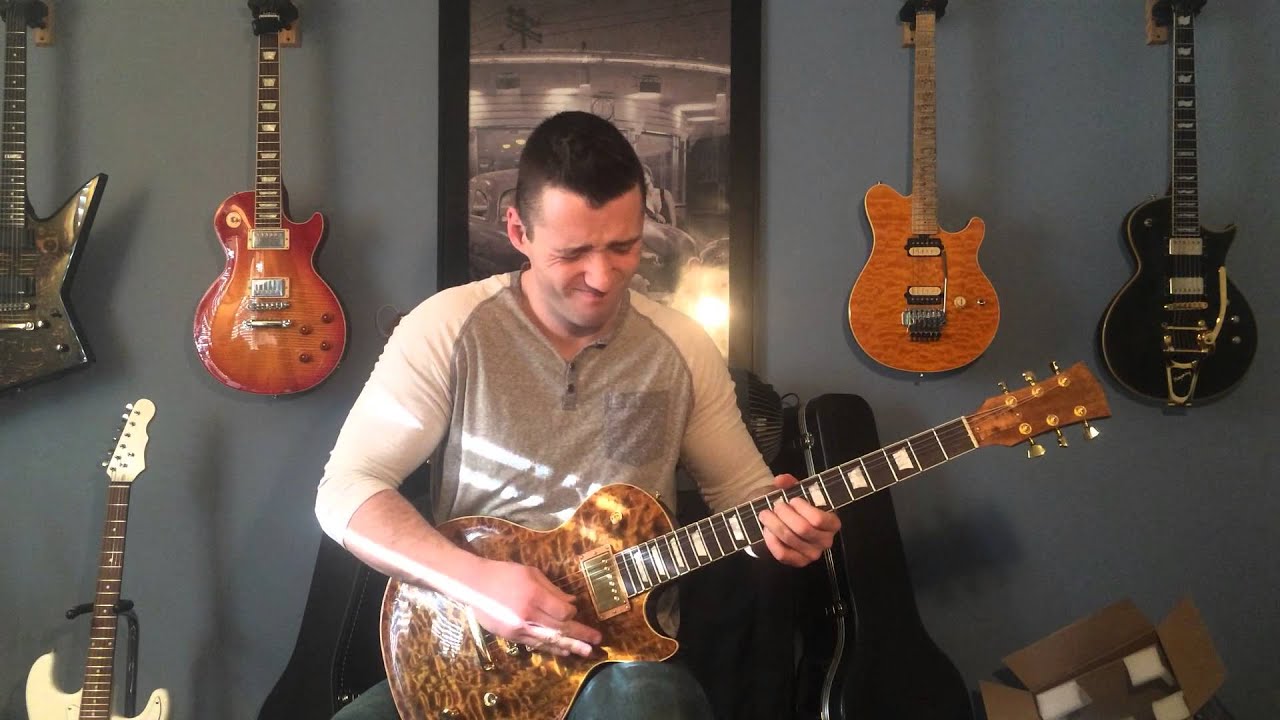 First Guitar build demo (les paul shape) Precision Guitar Kits