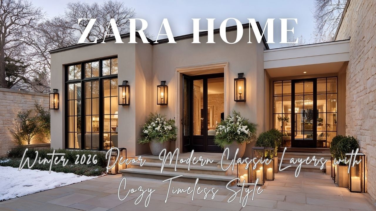 Зимний декор 2026 от Zara Home: современная классика, многослойность и уют, вневременной стиль.