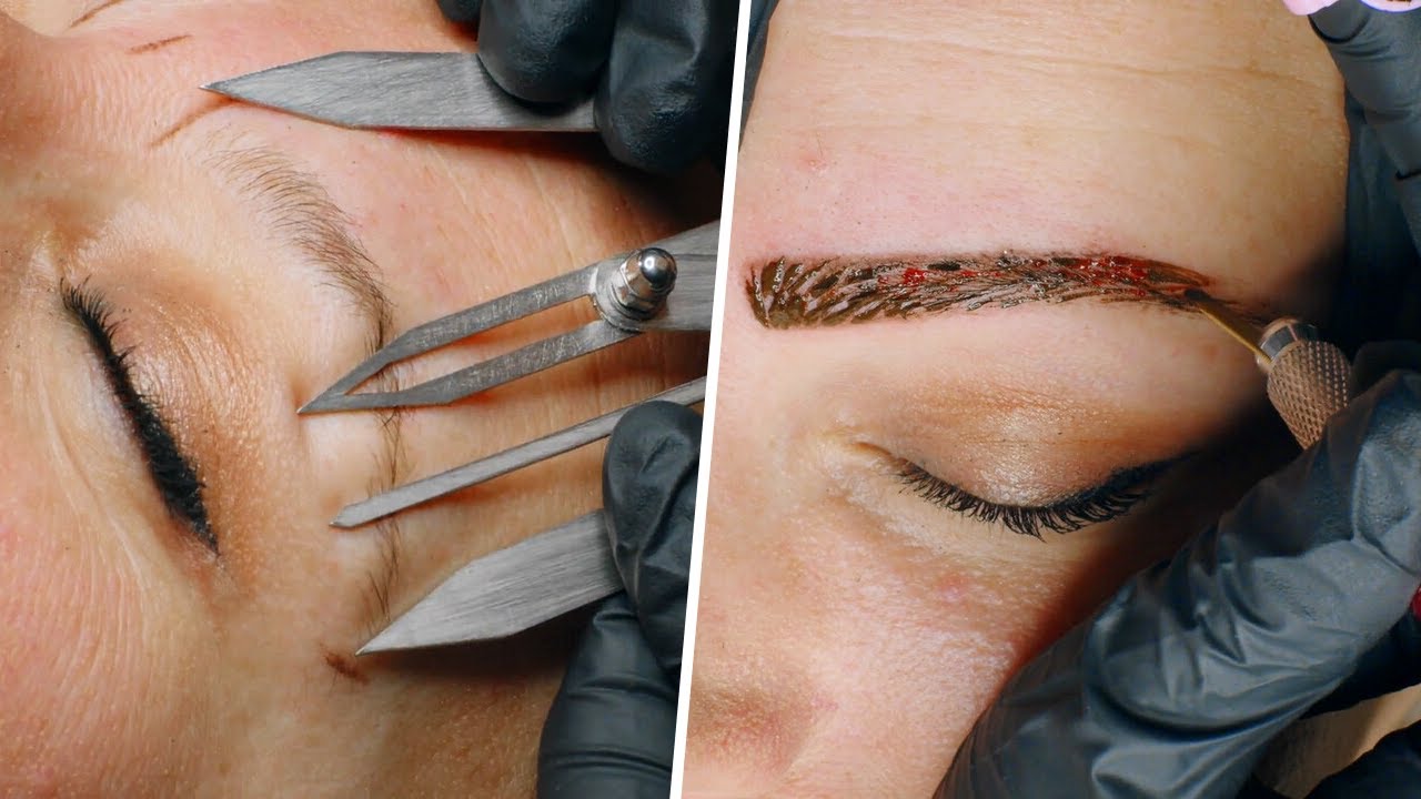 MICROBLADING BROWS - From the 90s to 2020 style