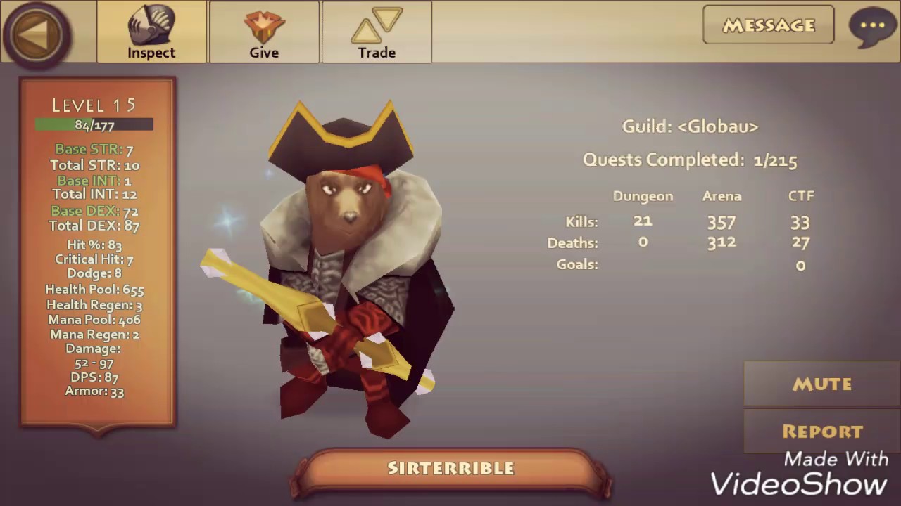 POCKET LEGENDS:PVP LV15 2V2