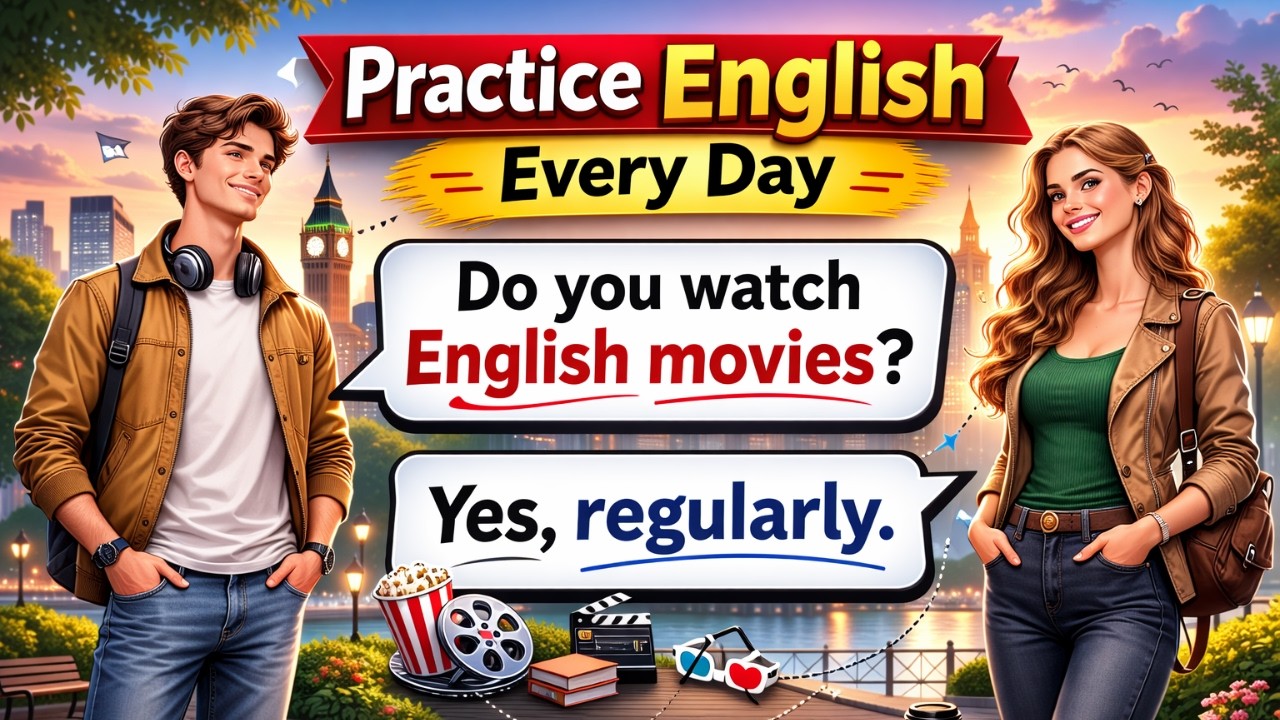 Practice English Every Day 🕒 | Easy Spoken Conversation Skills | Daily Practice English