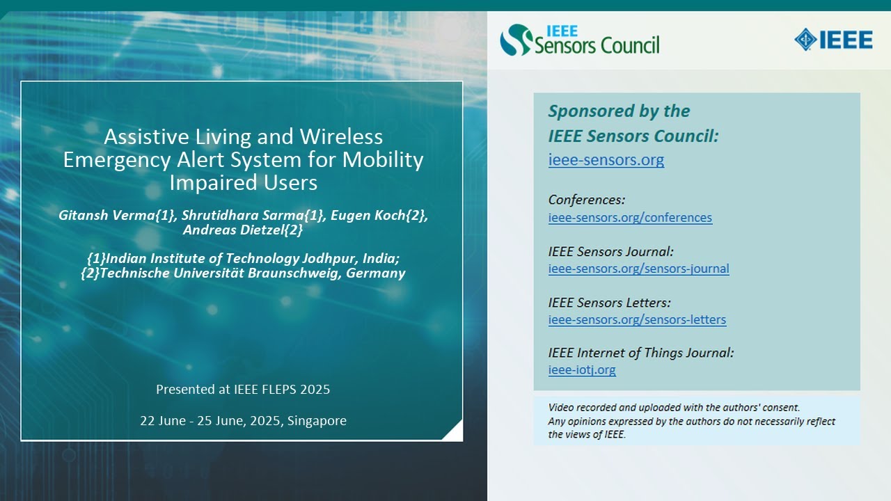 Assistive Living and Wireless Emergency Alert System for Mobility Impaired Users