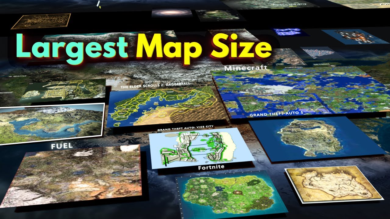 Biggest Video Game Map Size Comparison 