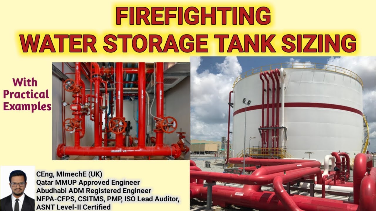 Fire Fighting Water Storage Tank Design l Fire Water Tank Capacity Calculation l NFPA standard
