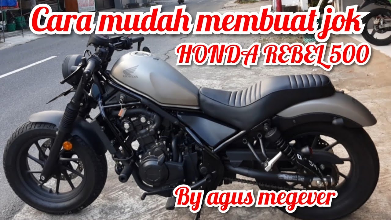Cara mudah memebuat jok honda rebel 500