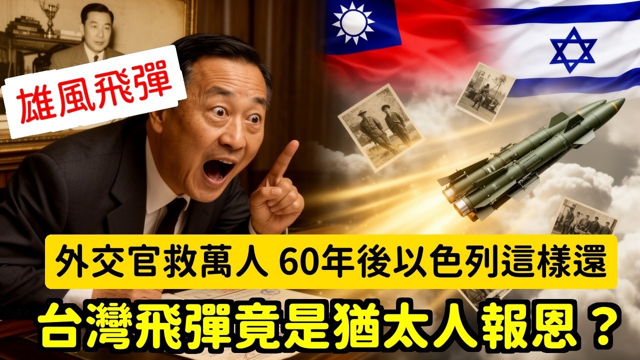 震驚台灣最強飛彈竟是這國家幫的！中國辛德勒救萬人，猶太人記了60年用這方式還 | 馬一峰