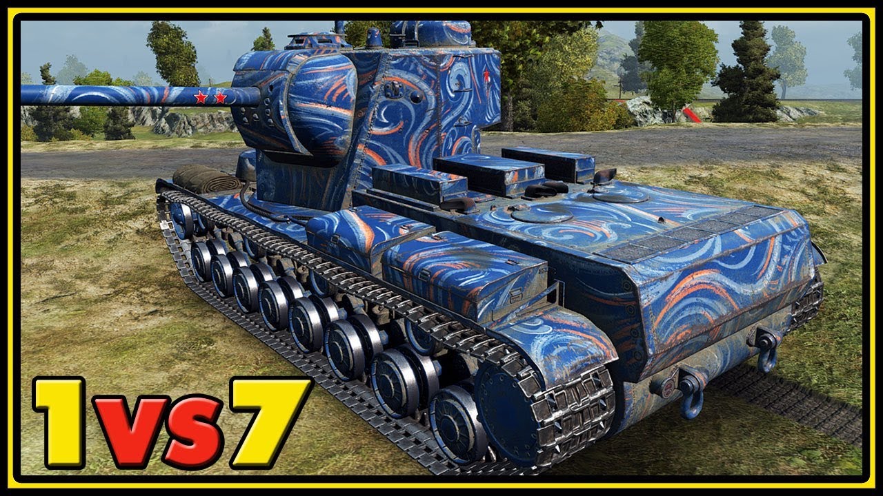 KV-5 - 12 Kills - 1 vs 7 - World of Tanks Gameplay