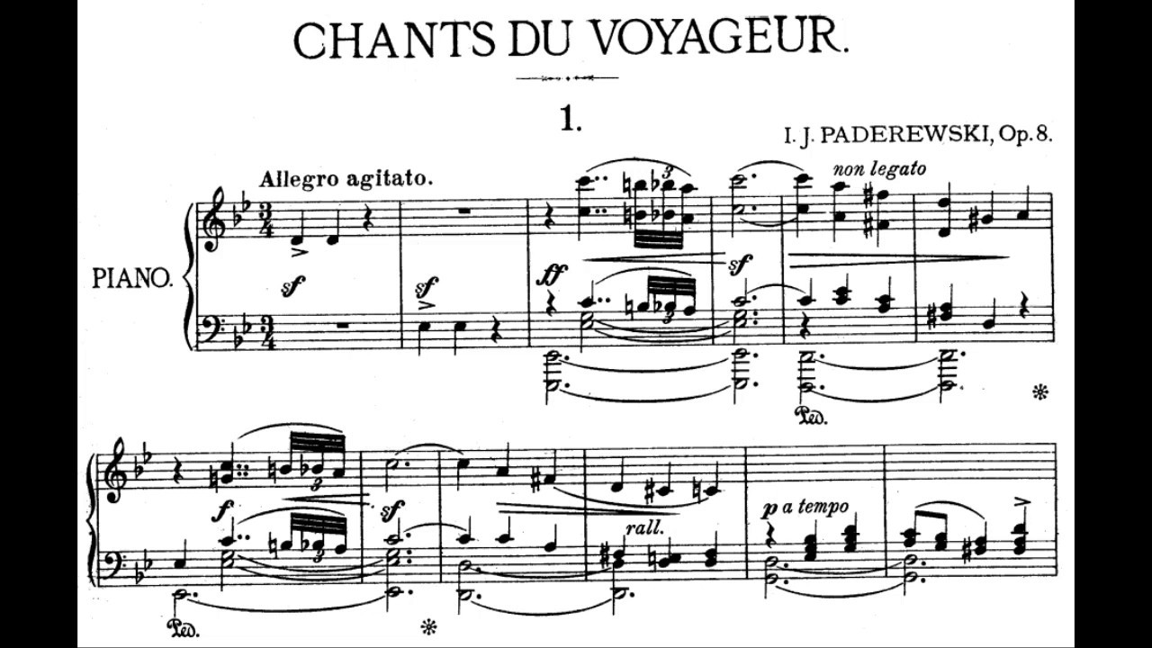 Chants du voyageur, Op.8 (Paderewski, Ignacy Jan)