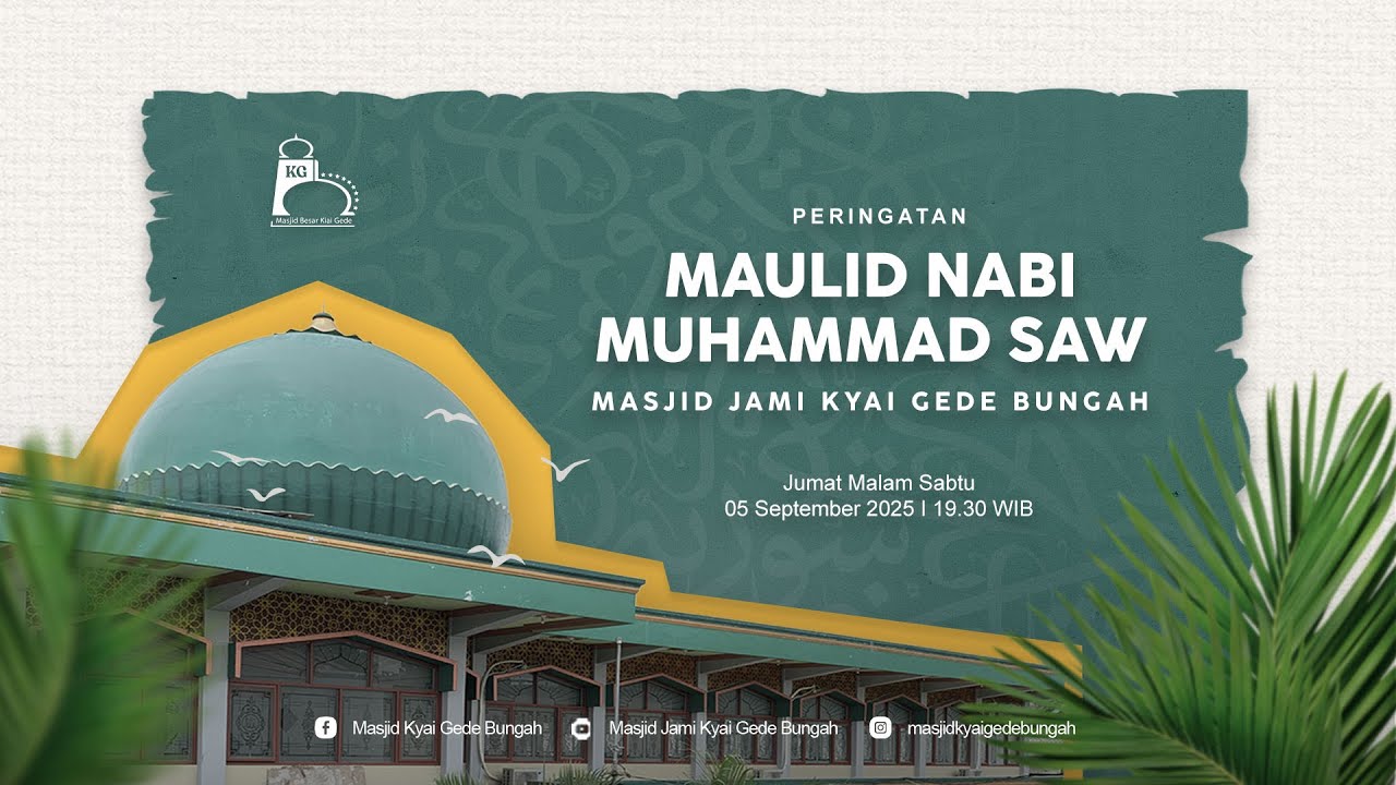 Peringatan Maulid Nabi Muhammad SAW 1447 H Masjid Jami Kyai Gede Bungah Gresik