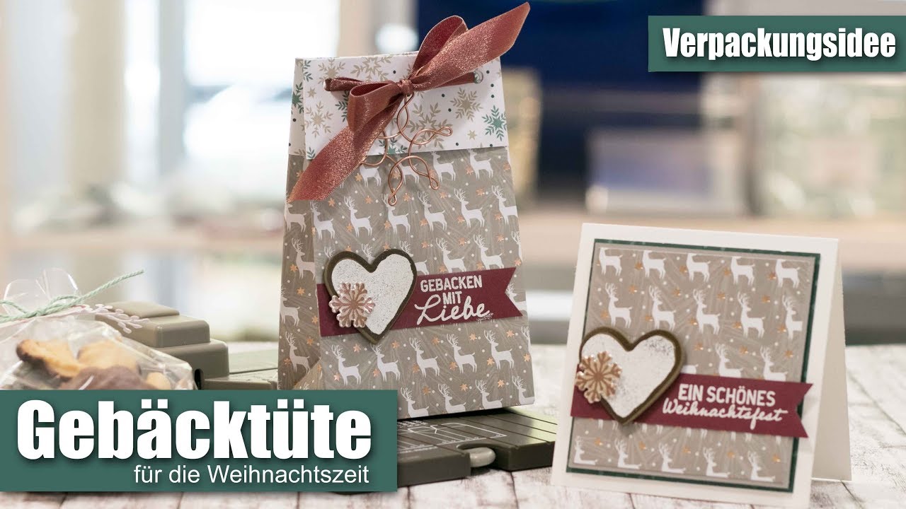 Gebäcktüte für die Weihnachtszeit | Stanz- und Falzbrett für Geschenktüten | Stampin' Up!