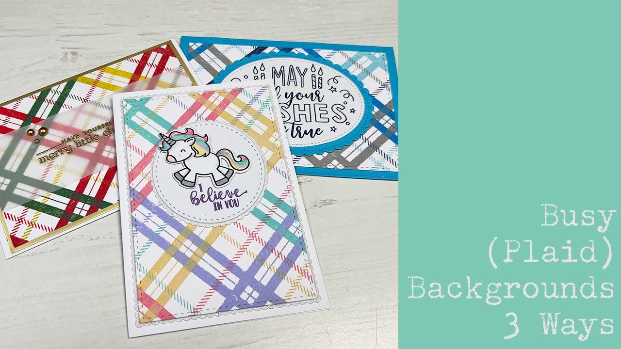 Busy (Plaid) Backgrounds 3 Ways