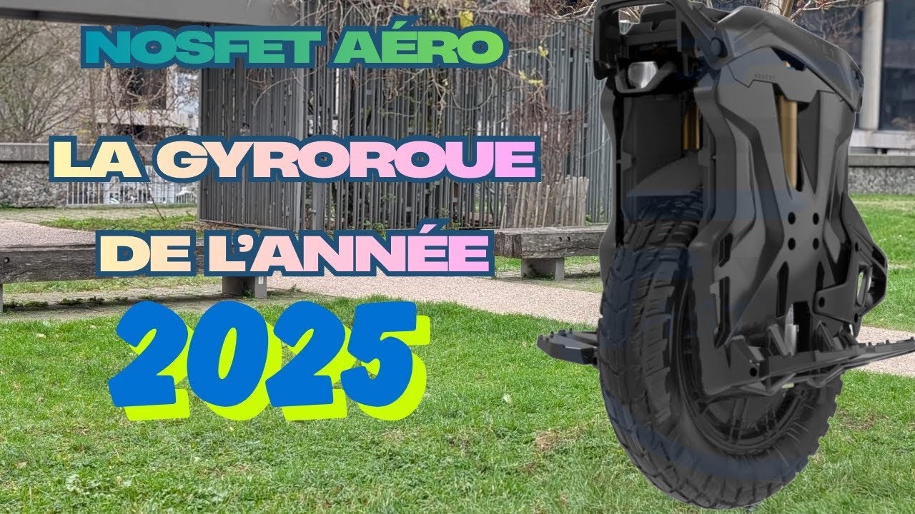 NOSFET AÉRO: Enfin une Gyroroue suspendue qui pèse 25kg!  (Test Complet)