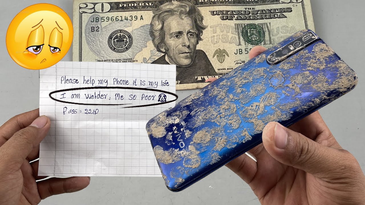 Restoration Vivo V15 Cracked for a Welder || Rebuild Broken Phone
