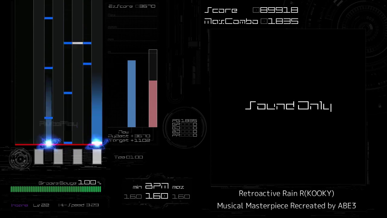 [BMS AutoPlay] Retroactive Rain R - Musical Masterpiece Recreated by ABE3