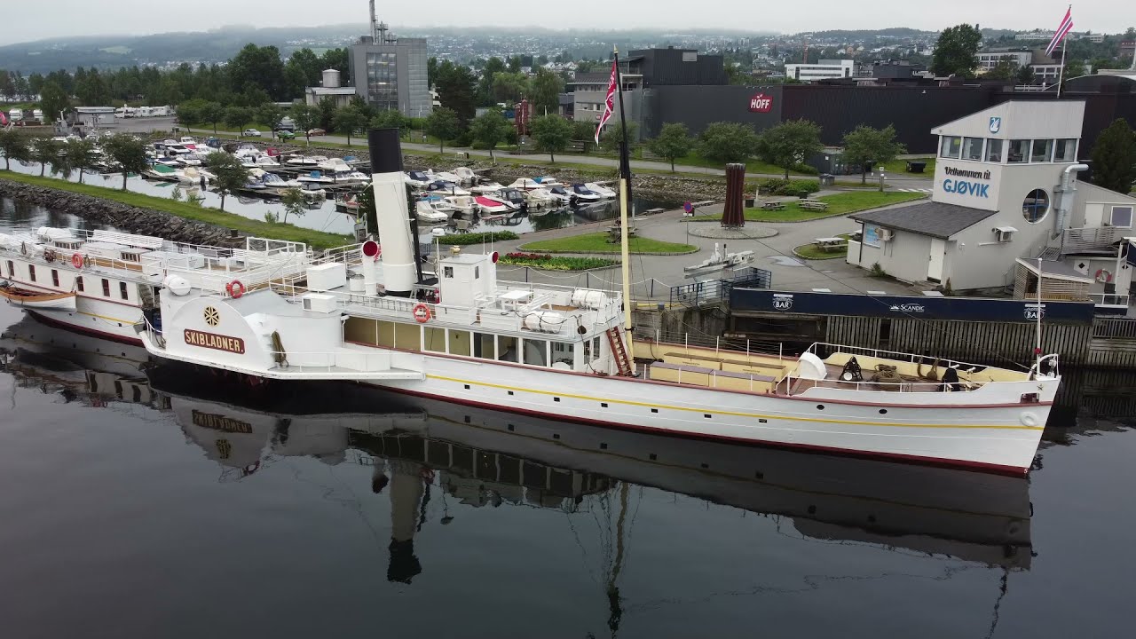 Skibladner in home port at Gj&oslash;vik, Norway